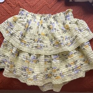 Aerie ruffle skirt